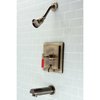 Kingston Brass Single-Handle Tub and Shower Faucet, Antique Brass KB86530CKL
